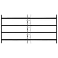 Raam Rooster Zwart 115 x 60 cm Gepoedercoat staal - thumbnail