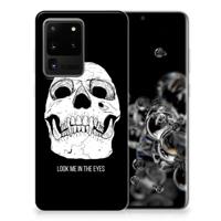 Silicone Back Case Samsung Galaxy S20 Ultra Skull Eyes - thumbnail