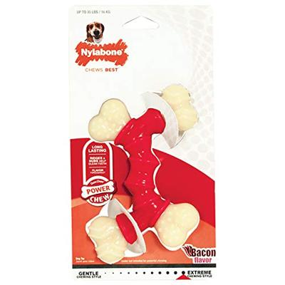 NYLABONE EXTREME CHEW VOOR HARDE BIJTERS BACONSMAAK TOT 16 KG 14X9,5X2 CM - thumbnail
