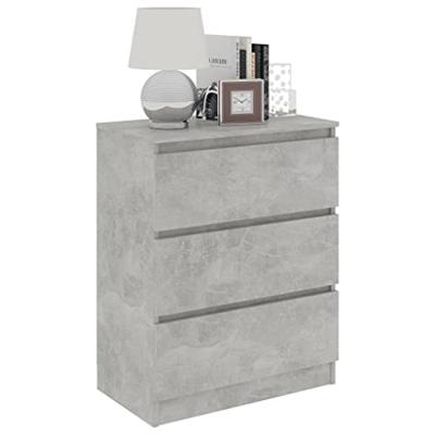 vidaXL Dressoir 60x33,5x76 cm spaanplaat betongrijs