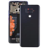 Originele batterij achtercover met camera lens voor Huawei mate 30 Lite (zwart) - thumbnail