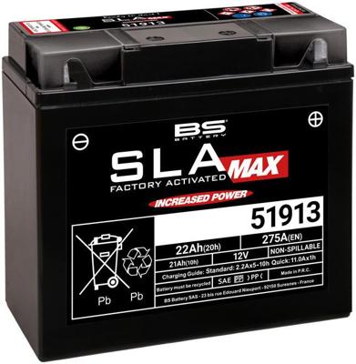 BS-BATTERY Batterij "51913 battery 51913 bs sla-max