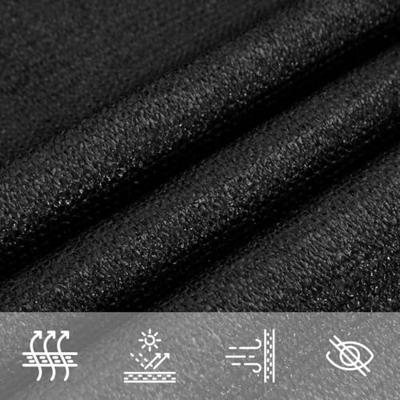 VidaXL Zonnezeil 160 g/m² trapezium 4/5x4 m hdpe zwart VidaXL Zonnezeil 160 g/m² trapezium 4/5x4 m hdpe zwart