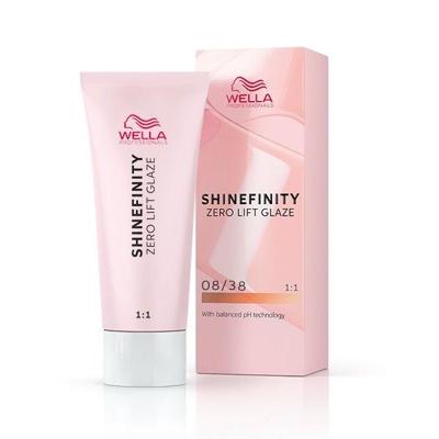 Wella Professionals ShineFinity Zero Lift Glaze 08/38 Honey Latte 60ml