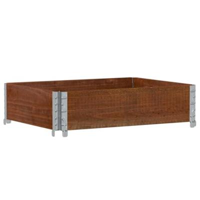 VidaXL Palletopzetrand 80x60 cm massief grenenhout bruin VidaXL Palletopzetrand 80x60 cm massief grenenhout bruin