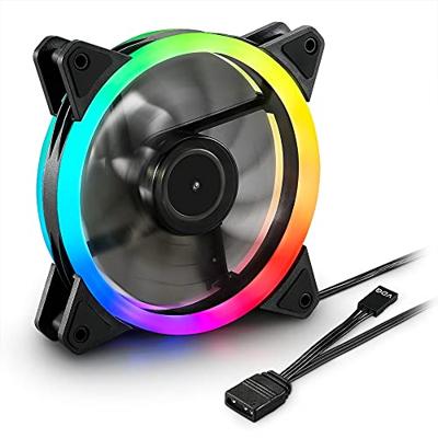 Sharkoon shark blades rgb case fan (zwart, 120 x 120 x 25 mm)