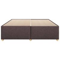 Bedframe zonder matras stof donkerbruin 200x200 cm - thumbnail