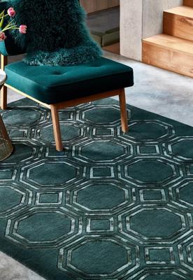 MOMO Rugs - Nexus OC02 Petrol - MOMO Rugs - Nexus OC02 Petrol -