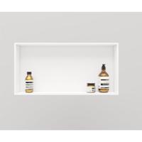 Opbouwnis Arcqua Alcove 60x30x10 cm Solid Surface Mat Wit - thumbnail