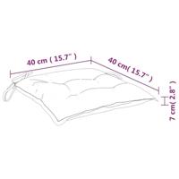 Stoelkussens 2 st 40x40x7 cm oxford stof grijs - thumbnail