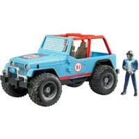 Bruder Jeep Cross Country Racer Blauw met Rijder - thumbnail