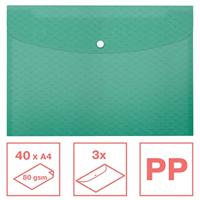 Esselte Colour&apos;Breeze projectomslag A4, PP, assorti, pak van 4 - thumbnail