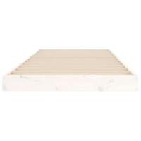 Bedframe massief grenenhout wit 75x190 cm Small Single - thumbnail