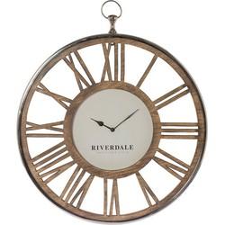 Wandklok Luton silver 70cm