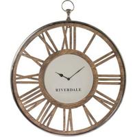 Wandklok Luton silver 70cm - thumbnail