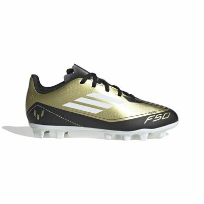 Voetbalschoenen Adidas F50 Club Messi Wit Gouden - Maat: 38 2/3
