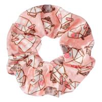 Pusheen Hair Scrunchie Pink Strawberry Milk Carton - thumbnail