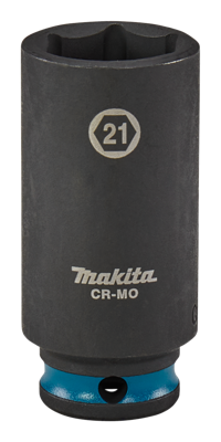 Makita Krachtdop Impact Black, 3/8 21mm lang - E-16380