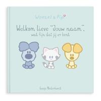 Woezel & Pip babyboek met naam en foto - Hardcover - thumbnail
