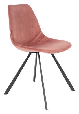 Dutchbone Franky stoel velvet Old Pink