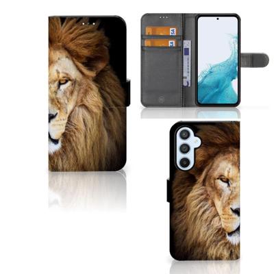 Samsung Galaxy A54 5G | Telefoonhoesje | Met pasjeshouder | Leeuw