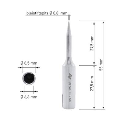 Ersa 0832SD Soldeerpunt Potloodvorm Inhoud: 1 stuk(s)