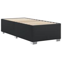 Bedframe kunstleer zwart 90x190 cm - thumbnail