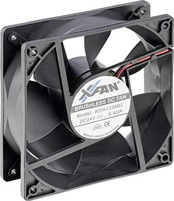 X-Fan RDH1238S Axiaalventilator 24 V/DC 217.8 m³/h (l x b x h) 120 x 120 x 38 mm