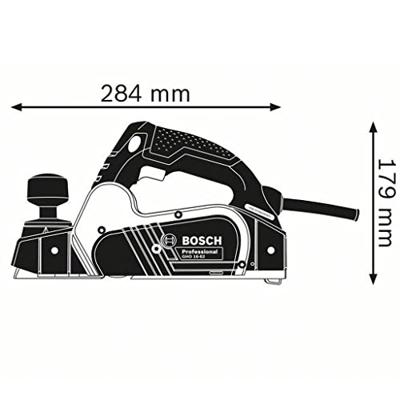 Bosch Blauw GHO 16-82 Schaafmachine | 1.6mm 82mm 630w - 06015A4000 - thumbnail