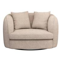 Draaibare Loveseat Enzio - stof Wales - taupe - thumbnail