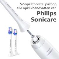 Philips Tandenborstelset / S2 Sensitive, 4 stuks / Sonicare Mondverzorging accessoire Wit - thumbnail