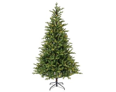 Everlands Allison fir grote verlichte kunstkerstboom groen 240cm, 560 lampjes