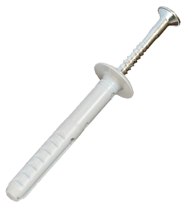 Mepac kanaalslagplug schroef 6mm grijs