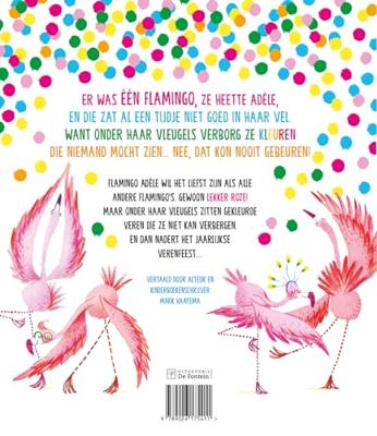 Boek De Regenboogflamingo