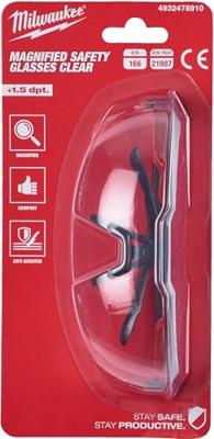 Milwaukee Accessoires +1.5 veiligheidsbril | helder - 4932478910