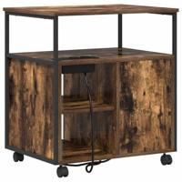 Kantoor kast Gerookt eiken 60 x 46 x 67 cm Bewerkt hout - thumbnail