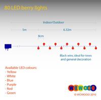 LED lichtsnoer Cherry blauw - thumbnail