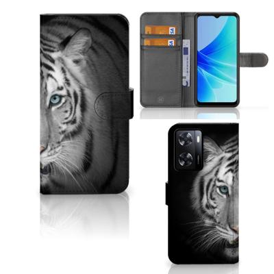 PPO A57 | A57s | A77 4G | Telefoonhoesje | Met pasjeshouder | Tijger