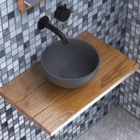 Opbouw Waskom Ideavit Solidmicro 23x11.5 cm Solid Surface Mat Donker Grijs Ideavit - thumbnail