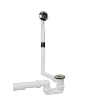 Kirchhoff VIEGA badafvoer en overloopgarnituur, 1 1/2" x 40/50 mm - 105563