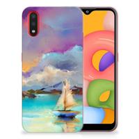 Smartphone hoesje Samsung Galaxy A01 Boat - thumbnail