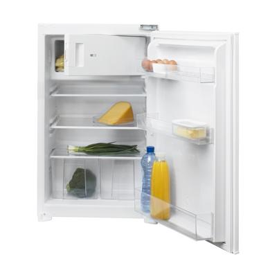 Inventum IKV0881S combi-koelkast Ingebouwd 123 l Roestvrijstaal, Wit