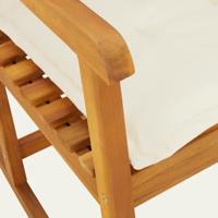 Schommelstoel met kussens massief acaciahout - thumbnail