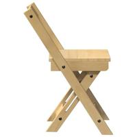 Eetkamerstoelen 4 st Corona inklapbaar grenenhout wasbruin - thumbnail