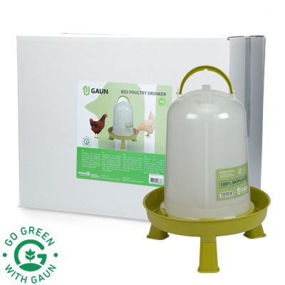 Pluimvee drinktoren 10 l Bio green lemon op pootjes Pluimvee drinktoren 10 l Bio green lemon op pootjes
