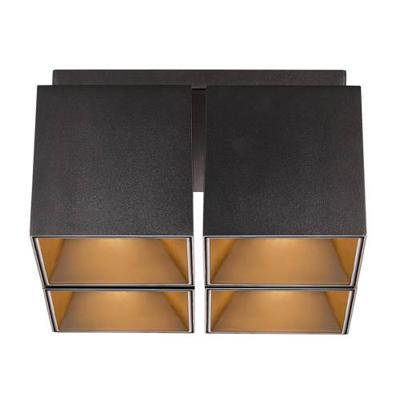 Nordlux OpbouwspotEthan zwart vierkant - 2110430103
