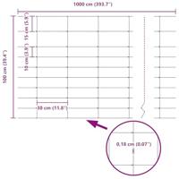 Weidehekwerk Zilver 50 x 1 m Gegalvaniseerd staal - thumbnail