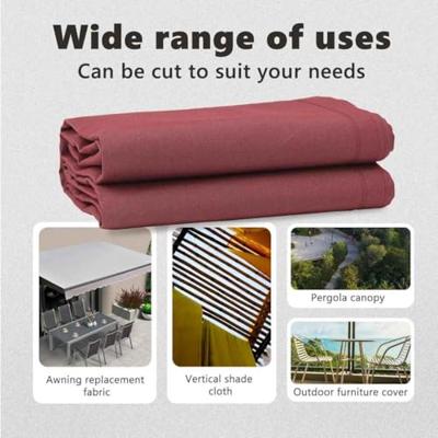 VidaXL Zonnescherm vervangingen bordeauxrood 1000 x 160 cm