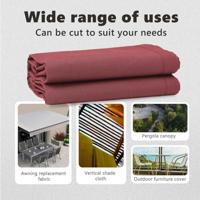 VidaXL Zonnescherm vervangingen bordeauxrood 1000 x 160 cm - thumbnail