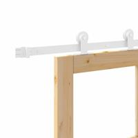 Schuifdeur ORKDAL Bruin 83 x 232 cm Hout en metaal - thumbnail